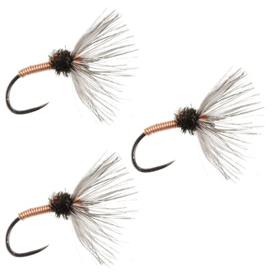 Trio of Copper Sakasa Kebari Tenkara Flies - Size 14 - Korvel