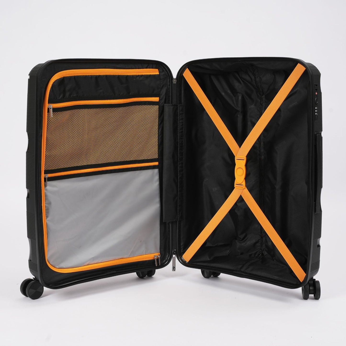 28-Inch Sleek Black Hardcase Spinner Luggage with TSA Lock - Korvel