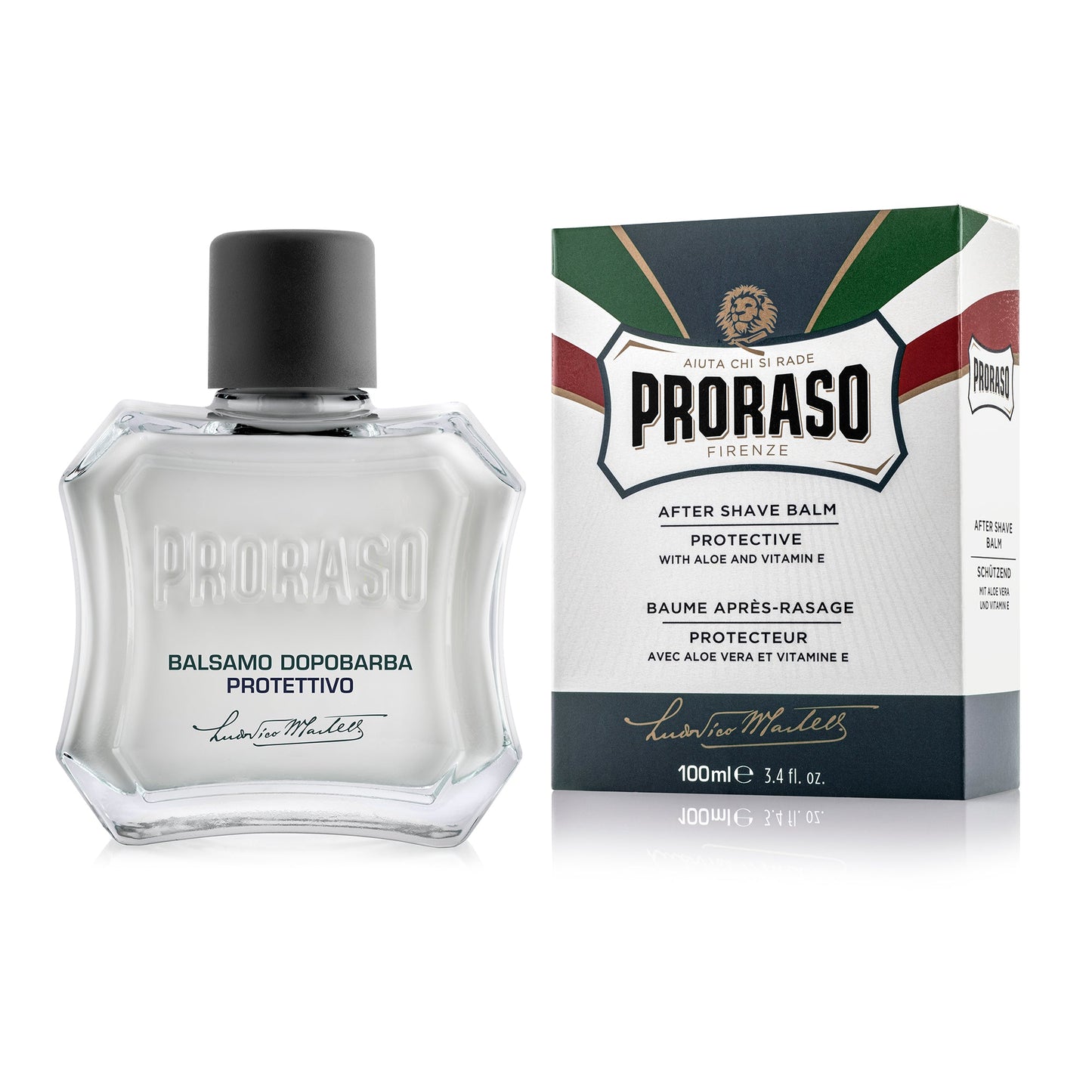 Proraso Protective and Moisturizing Aftershave Balm with Aloe and Vitamin E - 3.4 Oz