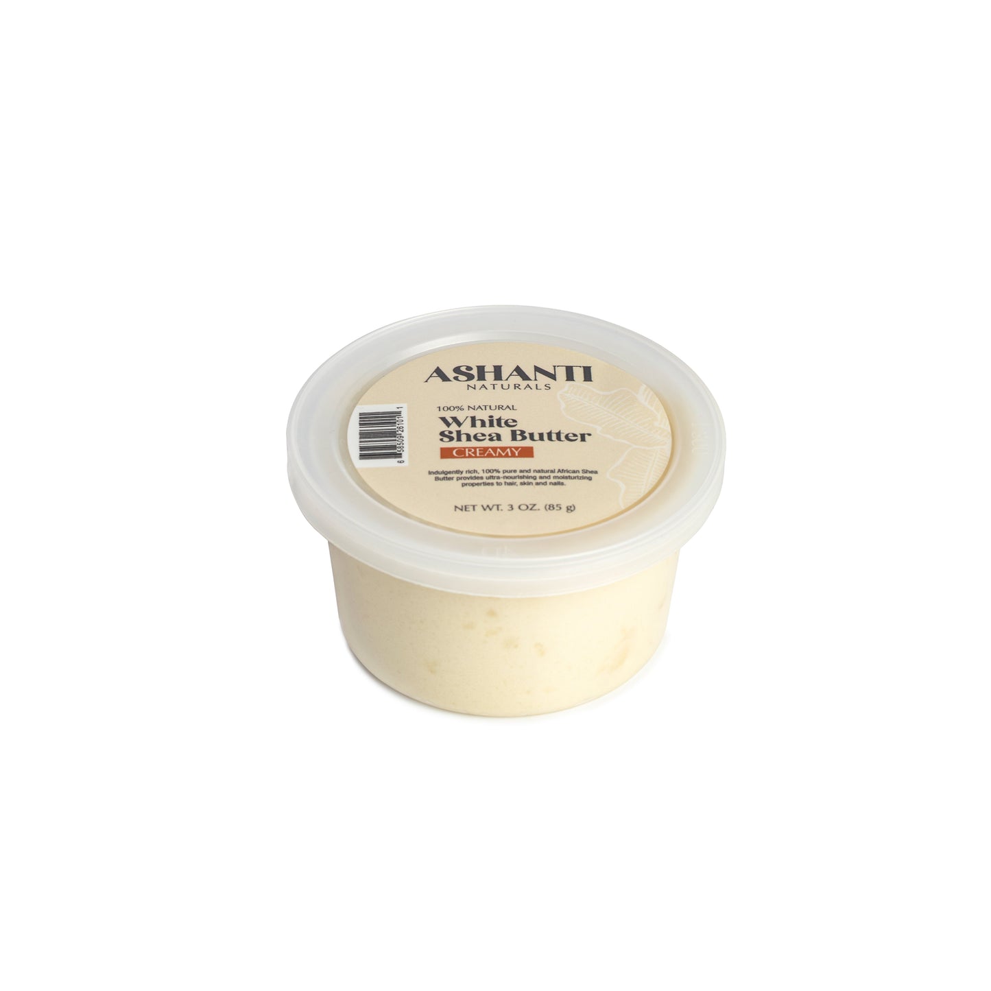 ASHANTI NATURALS 100% Beurre de Karité Blanc - Taille Voyage Crème