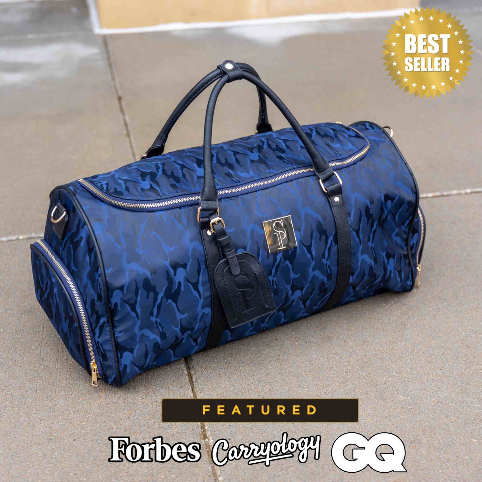 Blue Camo Weekender Duffle Bag - Korvel