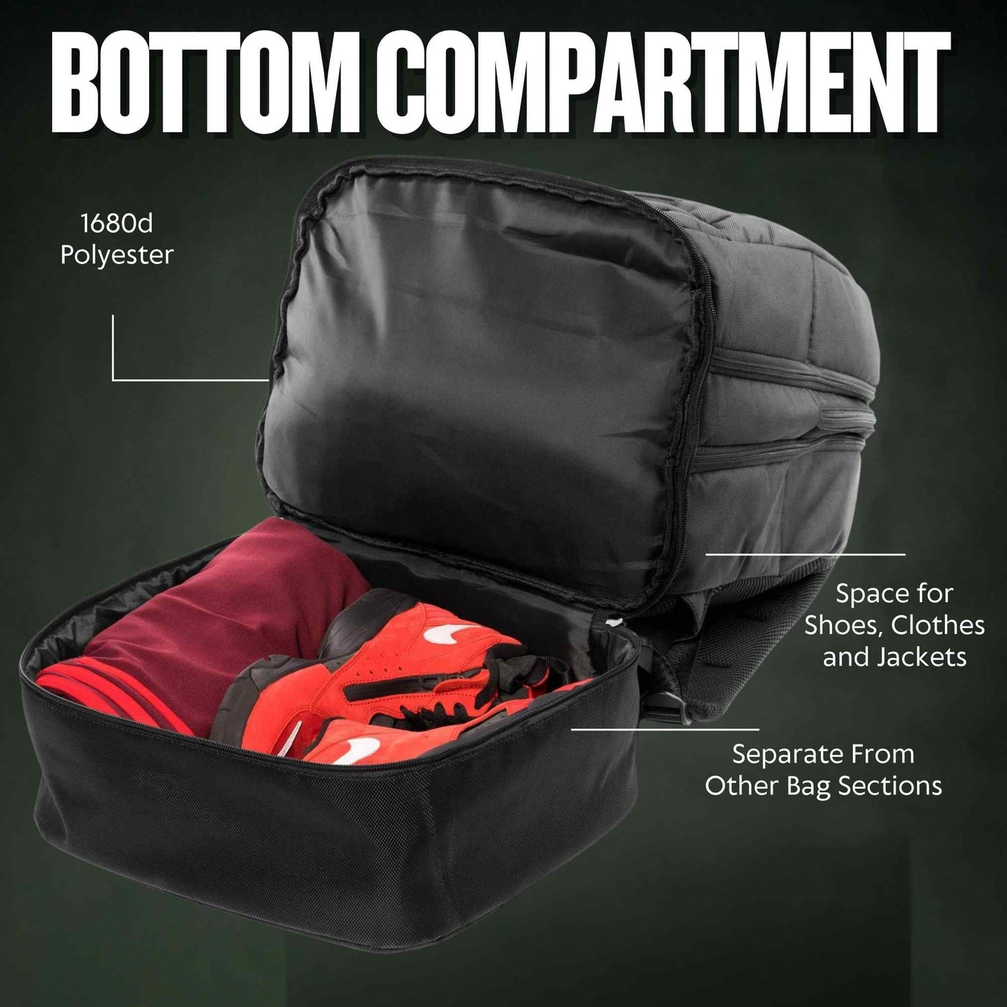 Sac à dos de voyage Sole Premise pour chaussures, vêtements et technologie