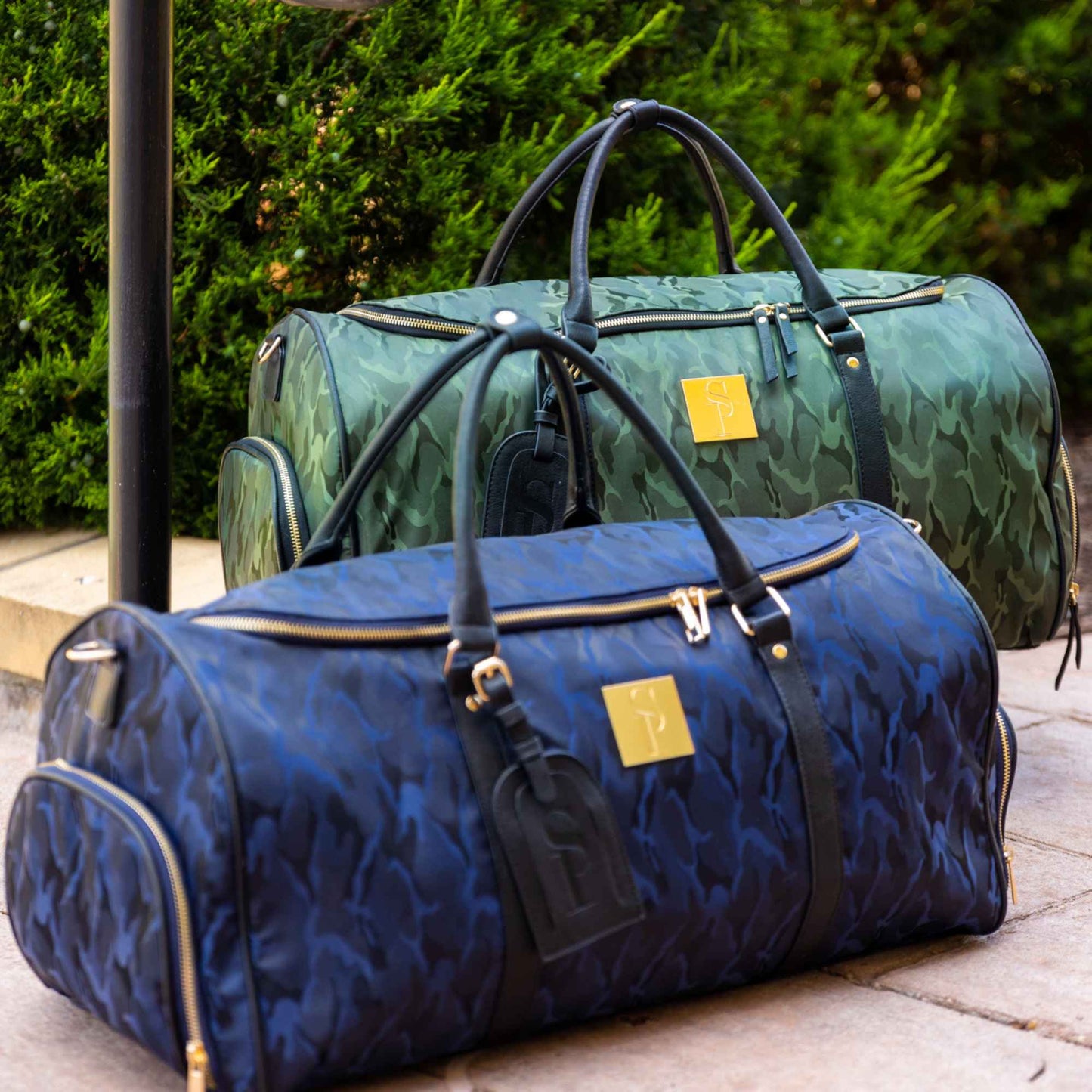 Sac de voyage weekender camo bleu