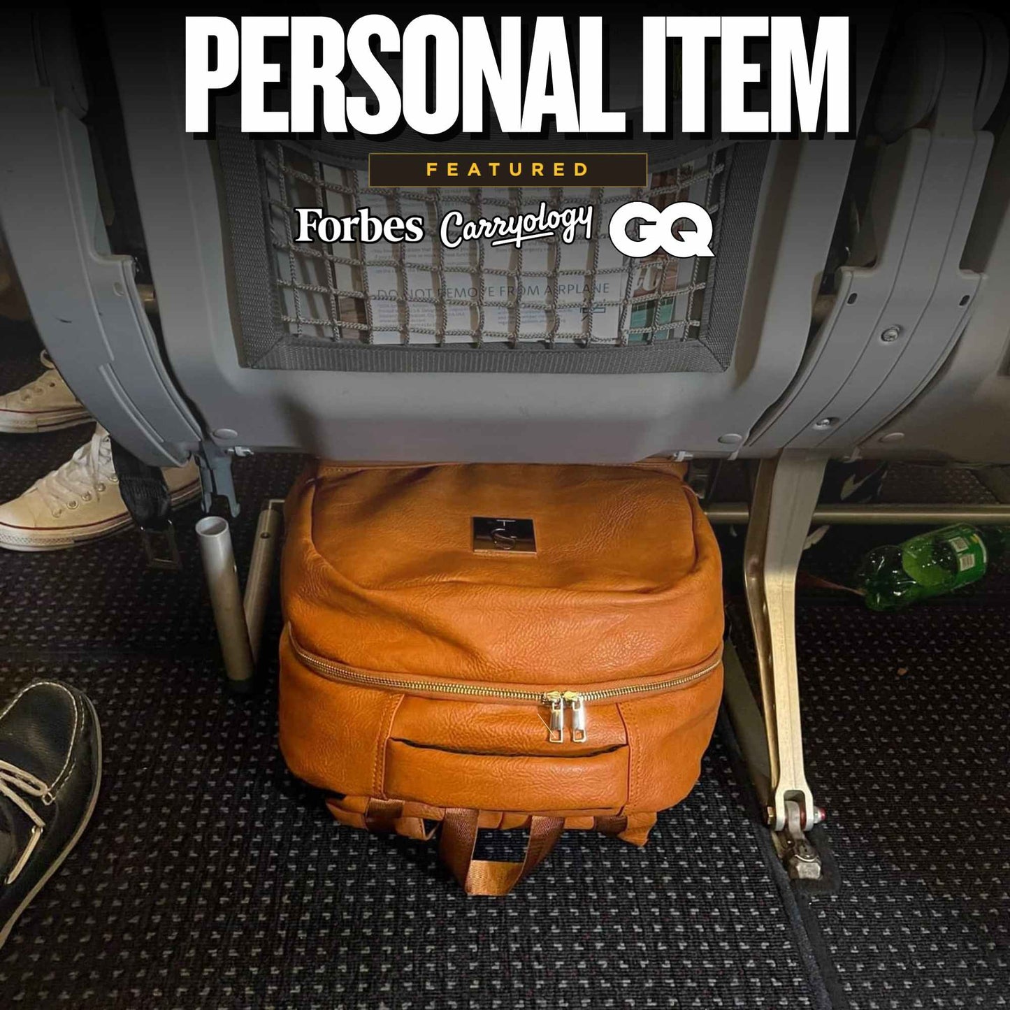 Bolso de viaje de cuero marrón de primera calidad