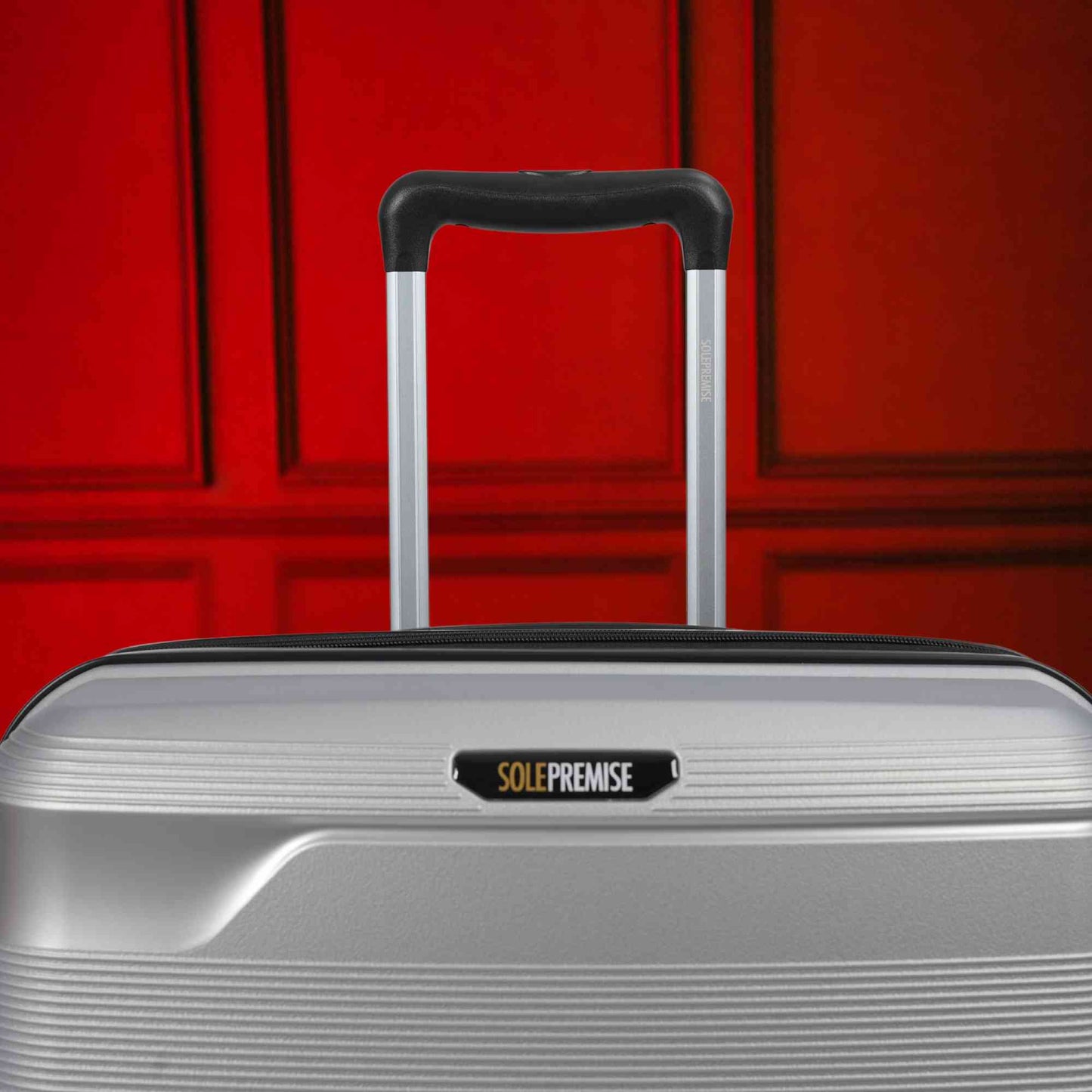 Compact 20-Inch Silver Hardcase Spinner Luggage with 360-Degree Mobility - Korvel