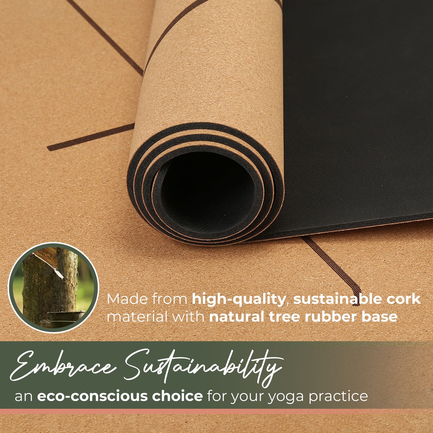 Sustainable Cork Yoga Mat for Ultimate Comfort - Korvel