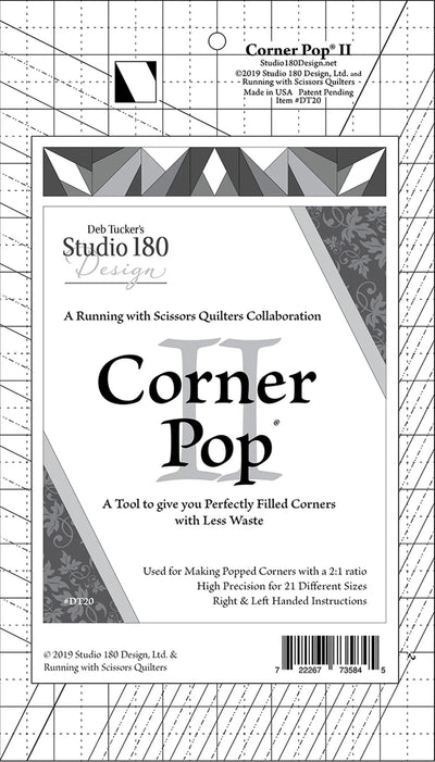Regla de acolchado Corner Pop II