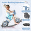 3-in-1 Rocking Horse with Detachable Balance Board - Gray