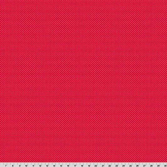 Cottage Rose Lane Bitty Dot Quilting Cuddle Fabric - Candy Apple