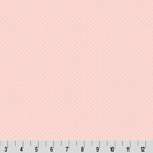 Tissu Cuddle de Quilting Bitty Dot Cottage Rose Lane - Coquillage