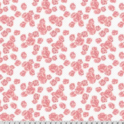 Cottage Rose Lane Mayfair Quilting Cuddle Fabric - Seashell