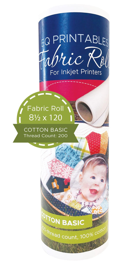 Cotton Printable Fabric Roll 8.5in x 120in