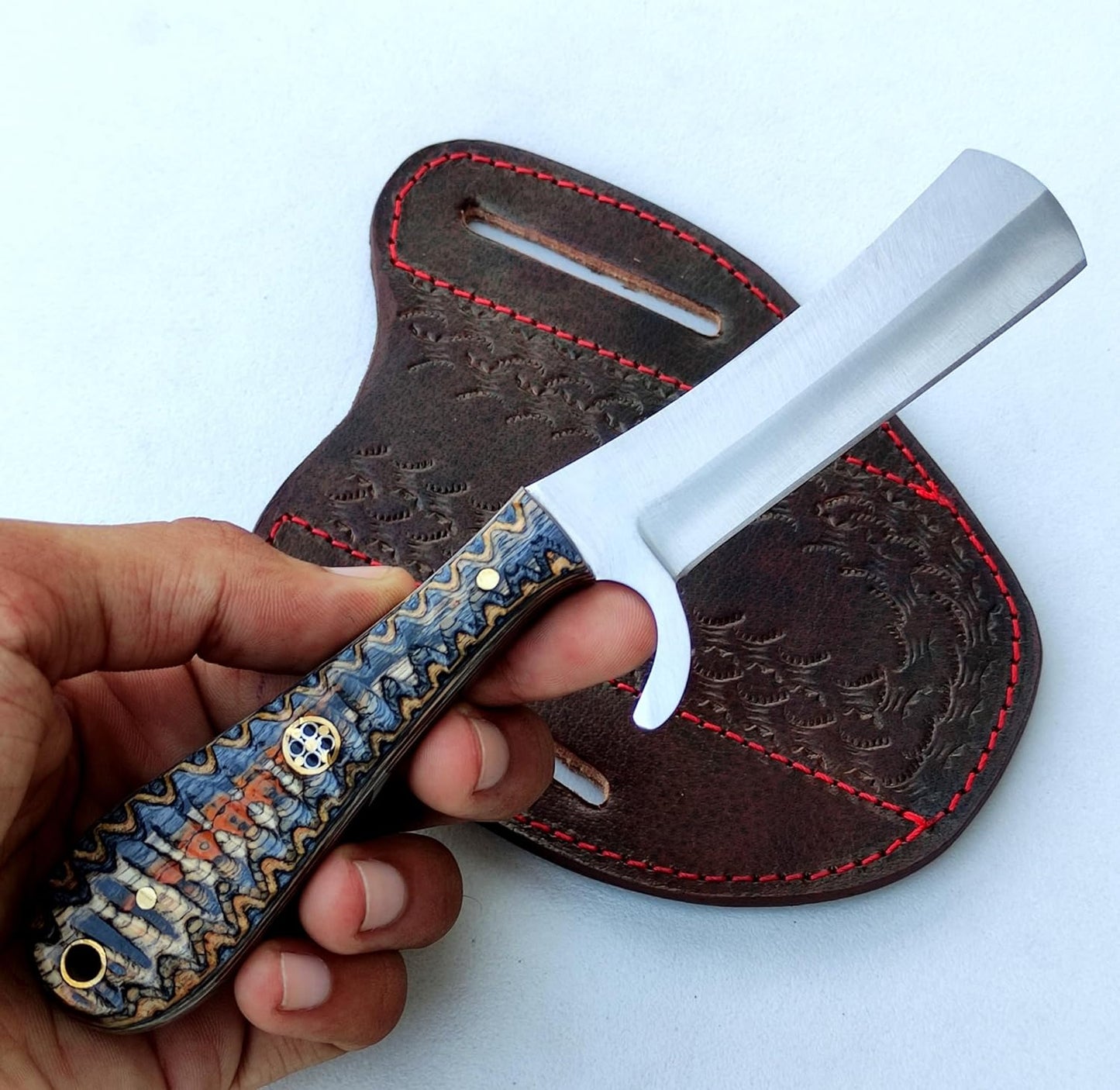 Handcrafted Cowboy Bull Cutter Knife – Premium J2 Steel Blade - Korvel