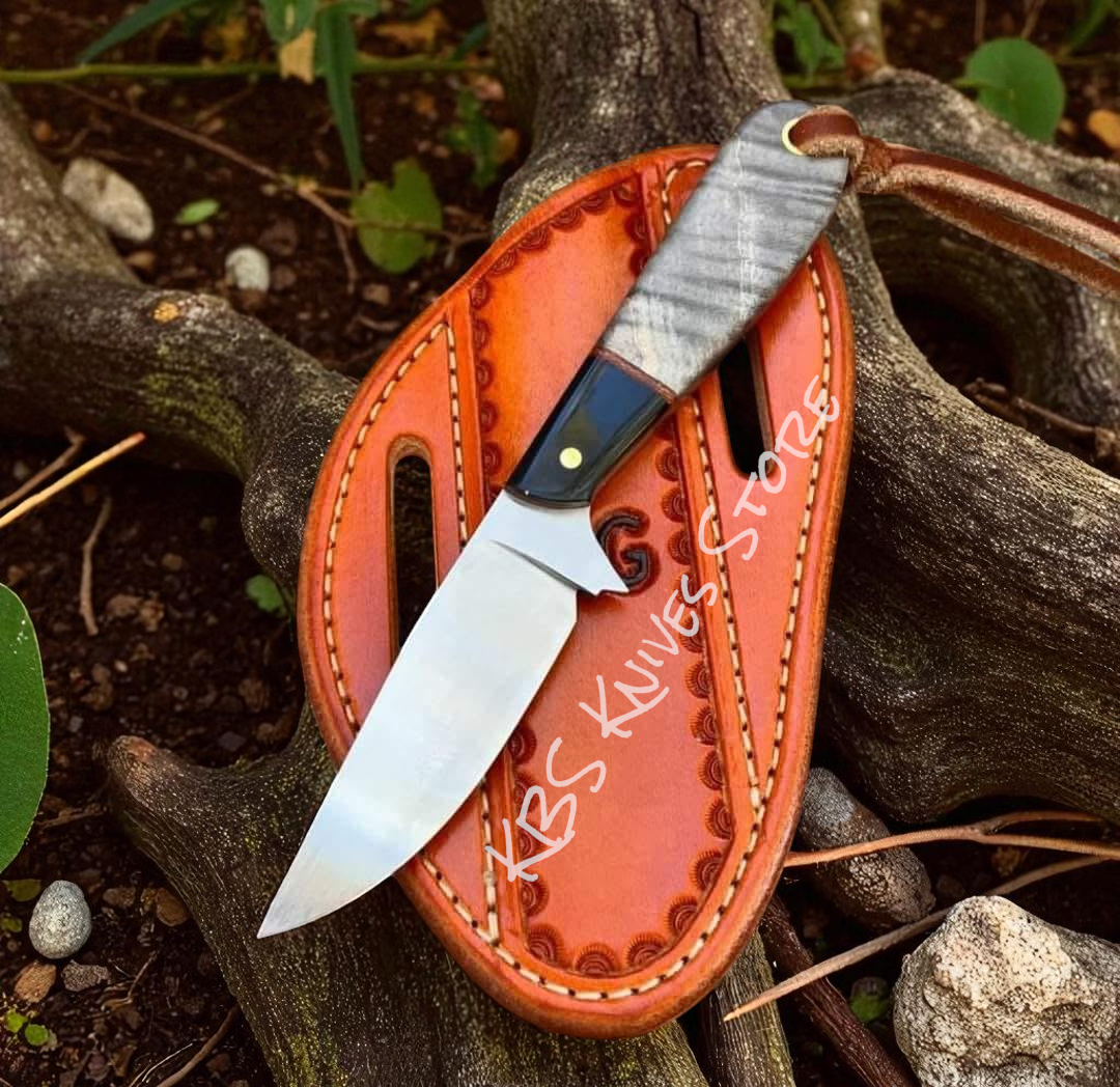 Authentic Cowboy Knife Set with 3.5-Inch Blade & Elegant Walnut Handle - Korvel
