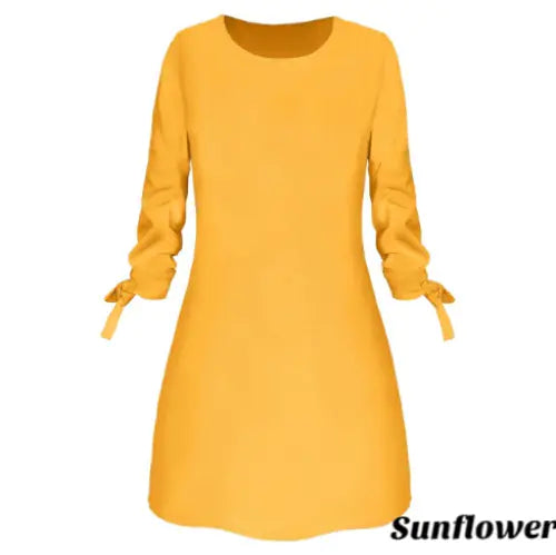 Vestido Elegante de Color Sólido para Verano