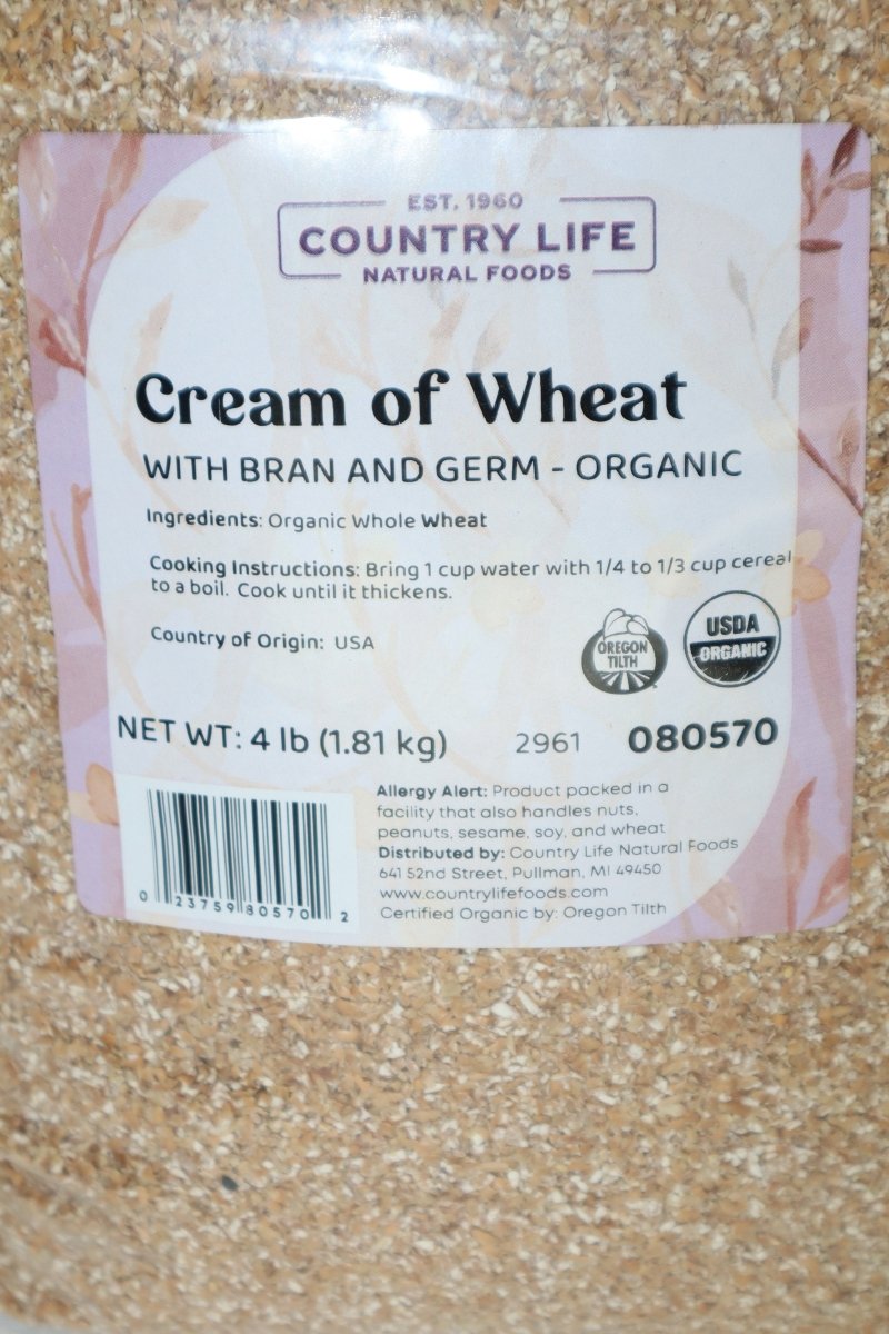Organic Cream of Wheat - Wholesome Breakfast Cereal