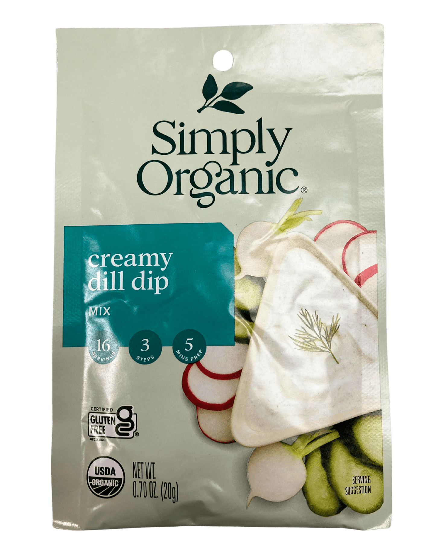 Mezcla para Dip Cremoso de Eneldo Orgánico Simply