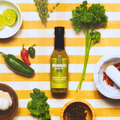 Creamy Herb & Jalapeño Hot Sauce – Mild Green Jalapeño Blend