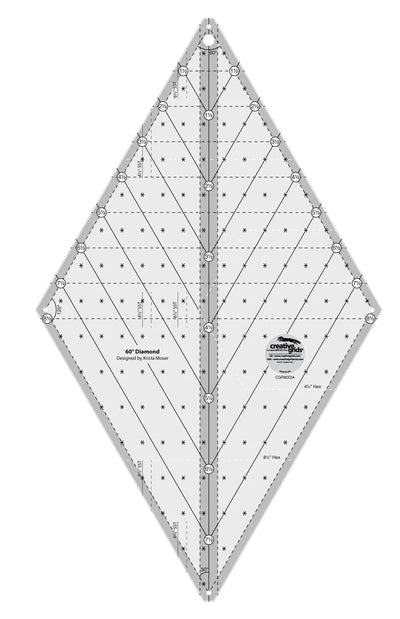 Règle à diamant à 60 degrés Creative Grids