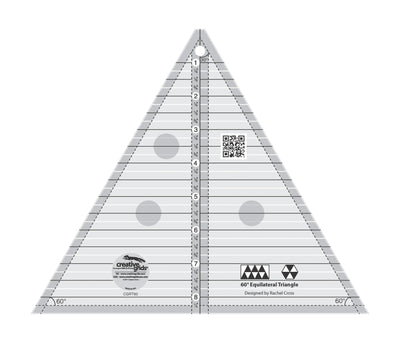 Règle de Quilt Triangle à 60 Degrés Creative Grids - 8,5 pouces