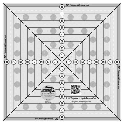 Règle de Quilt Carrée Creative Grids 8-1/2in