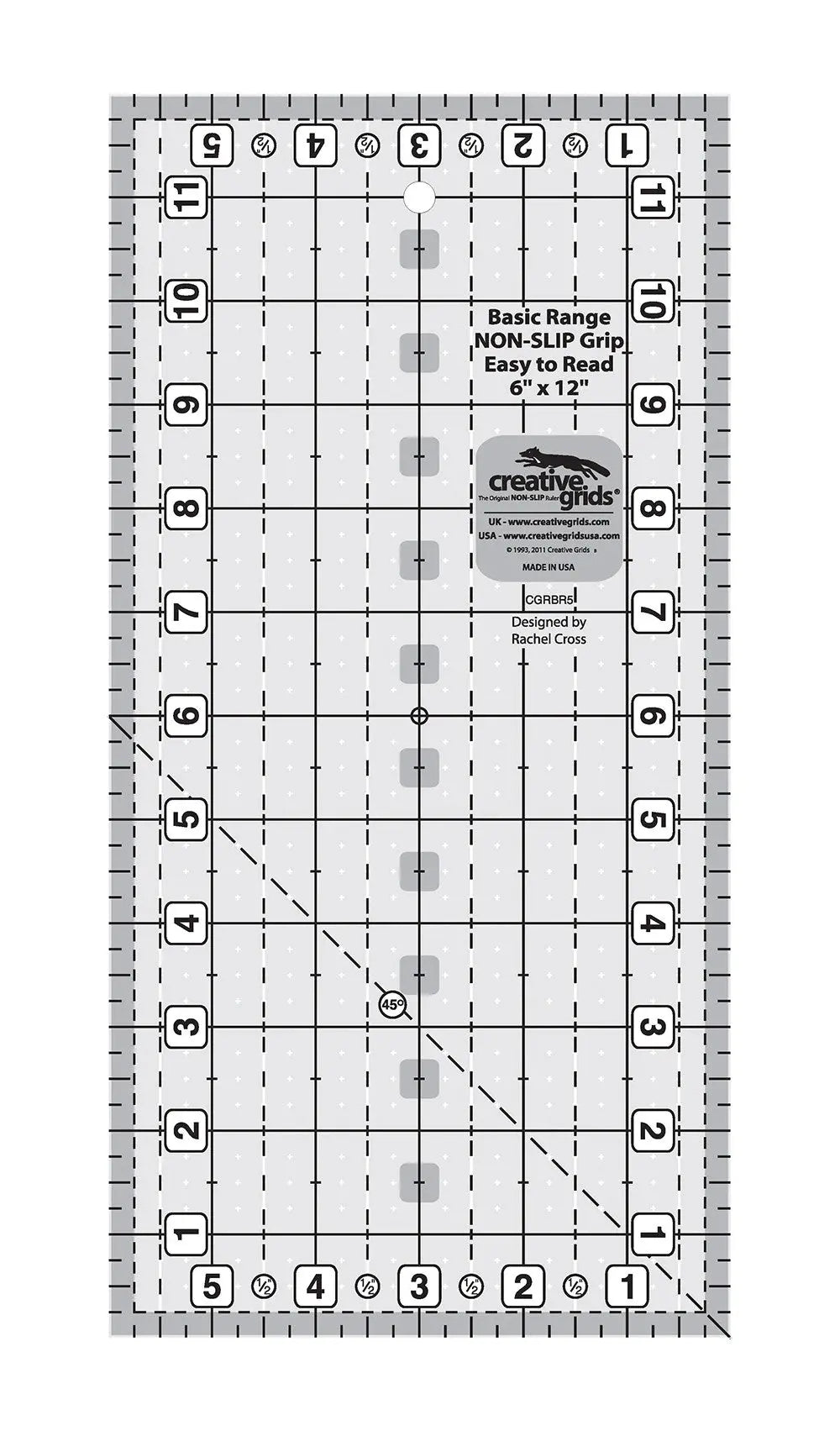 Règle de Quilt Rectangulaire Creative Grids 6in x 12in