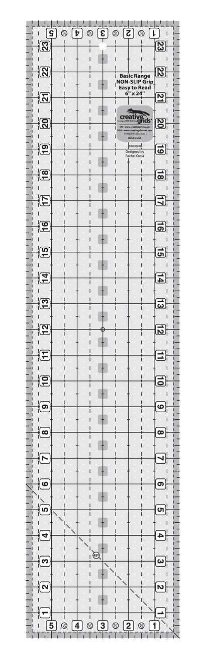 Creative Grids 6in x 24in Rectangle Quilt Ruler