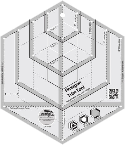 Regla de corte hexagonal Creative Grids