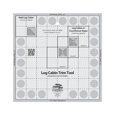 Creative Grids Log Cabin Trim Tool for 8in Quilt Blocks