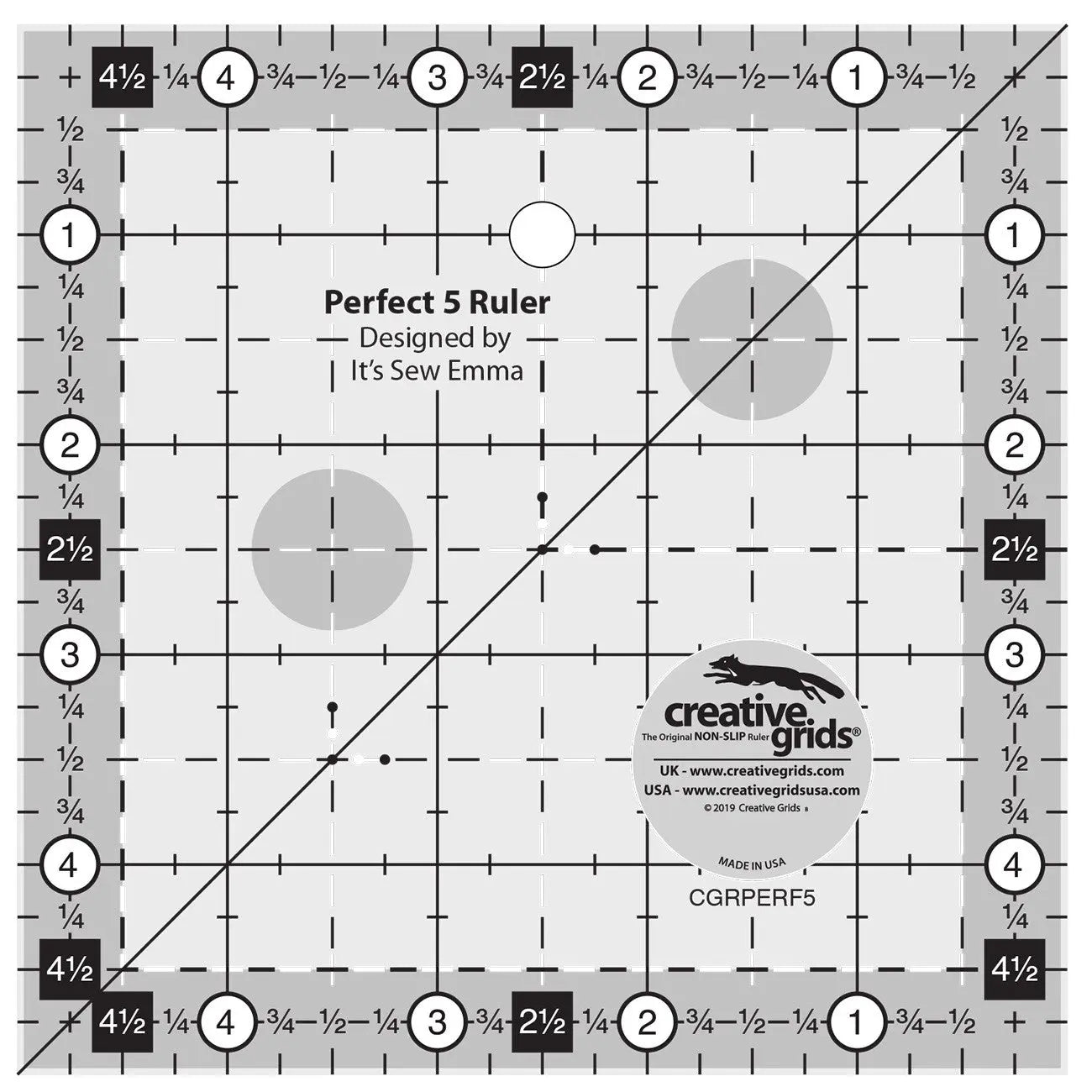 Règle parfaite 5 de Creative Grids
