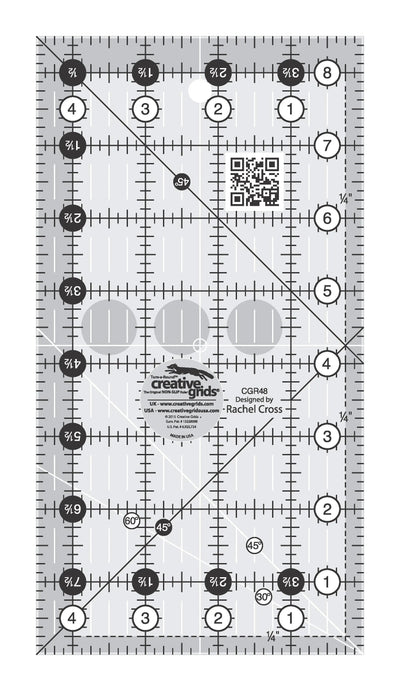 Regla de Colcha Creative Grids 4-1/2in x 8-1/2in
