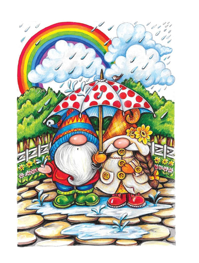 Gnome Paradise: A Whimsical Coloring Adventure (Spiral Bound) - Korvel