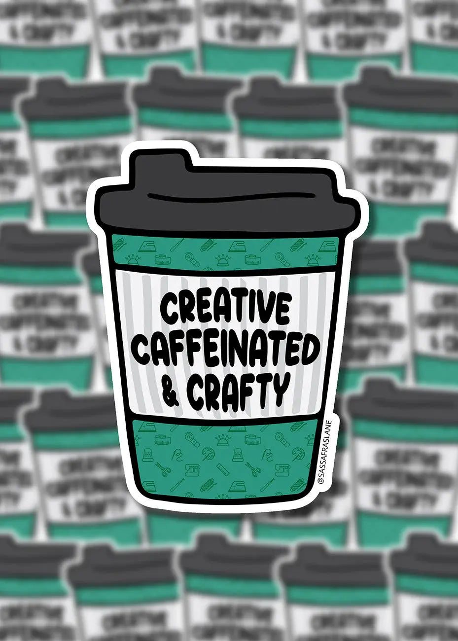 Autocollants créatifs et caféinés - Pack de 6