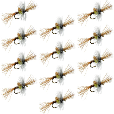 Pale Morning Dun PMD Cripple Mayfly 12 Flies Hook Size 18 - Korvel
