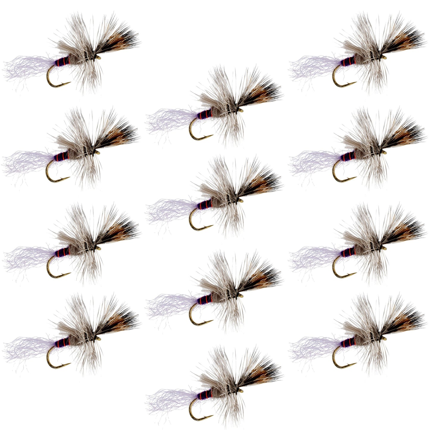 Purple Haze Cripple Mayfly  12 Flies Hook Size 16 - Korvel