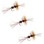 Paquete de 3 Royal Wulff Cripple Mayfly - Anzuelo Caddis Emerger Tamaño 16