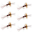 Royal Wulff Cripple Mayfly - Émergent de Caddis - Taille 16 (6 Mouches)