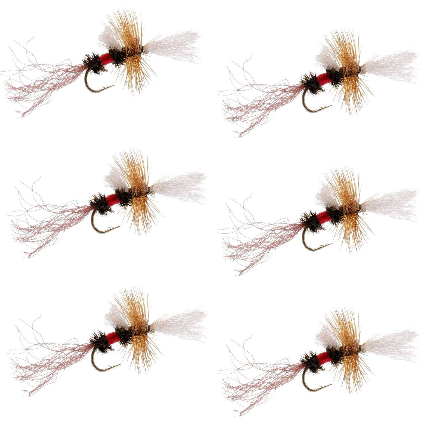 Royal Wulff Cripple Mayfly - Émergent de Caddis - Taille 16 (6 Mouches)