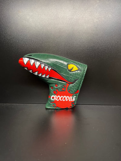 Funda de cabeza de palo de golf de cocodrilo premium