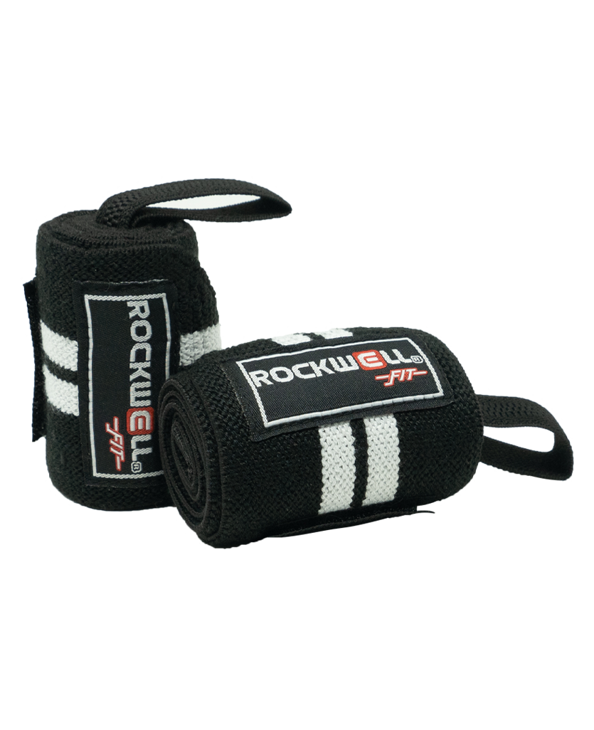 Rockwell Fit™ 24-Inch Wrist Support Wraps - Black/White - Korvel