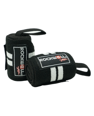 Rockwell Fit™ 24-Inch Wrist Support Wraps - Black/White - Korvel