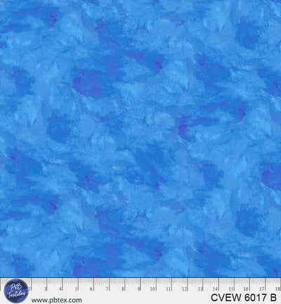 Tissu en velours écrasé bleu en coton pour large dos - 108"
