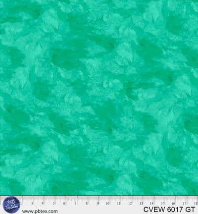 Crushed Velvet Green Teal Cotton Wideback Fabric - 108"