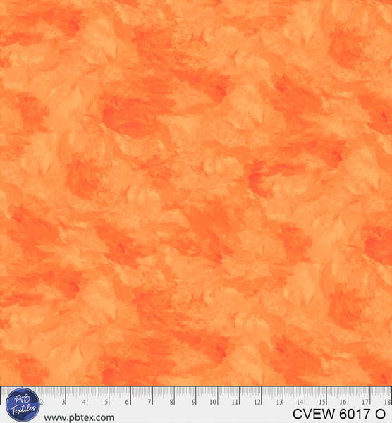 Crushed Velvet Orange Cotton Wideback Fabric - 108"