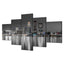 Impression sur toile de la ligne d'horizon de Louisville - Art mural en noir et blanc