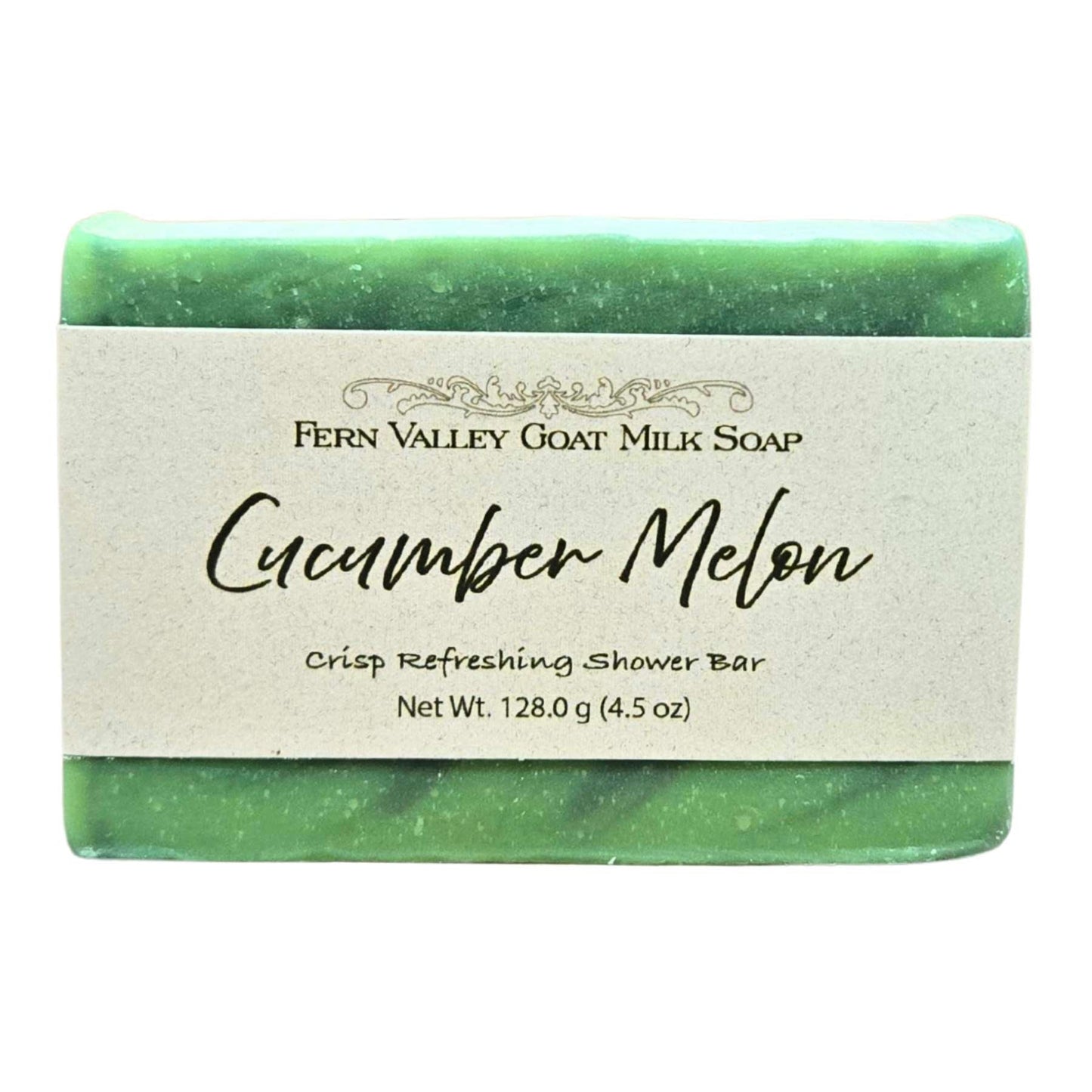 Savon fait main au lait de chèvre | Concombre Melon rafraîchissant