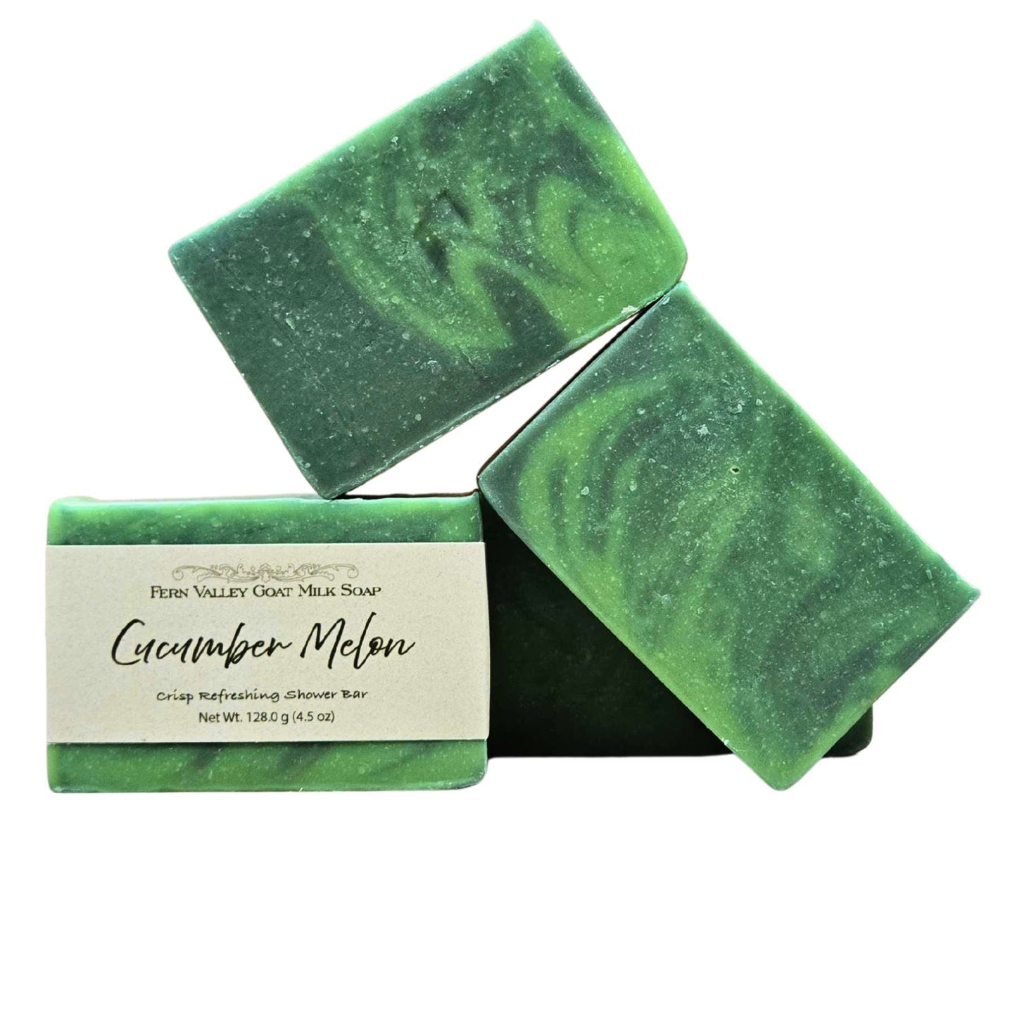 Savon fait main au lait de chèvre | Concombre Melon rafraîchissant