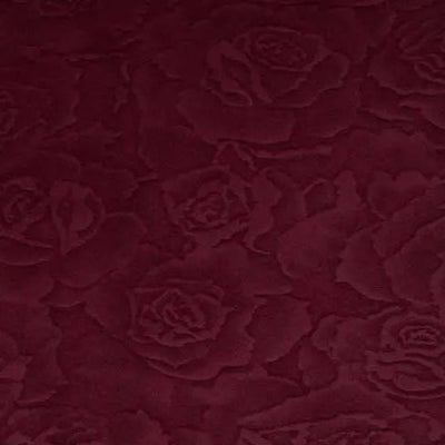 Tissu Cuddle 3 Extra Large Rose Burnout Merlot au mètre