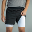 Men's V1 Performance Athletic Shorts - Jet Black - Korvel