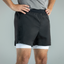 Men's V1 Performance Athletic Shorts - Jet Black - Korvel